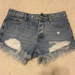 Free People distressed shorts